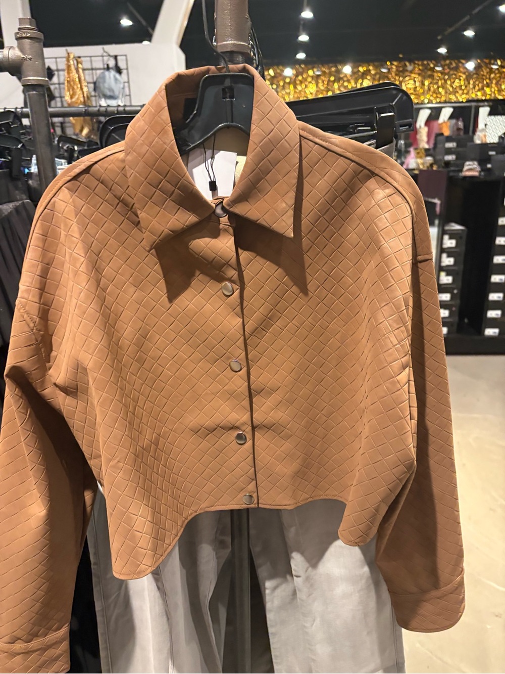 TOO GOOD FOR YOU SUEDE BUTTON DOWN